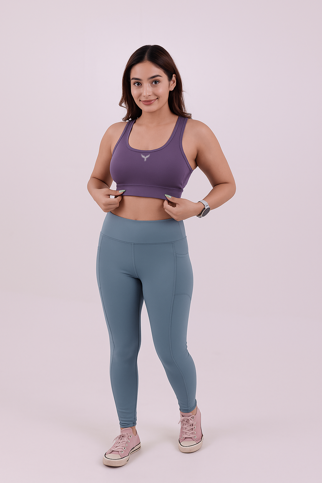 Yoga High Impact Sports Bra – Purple