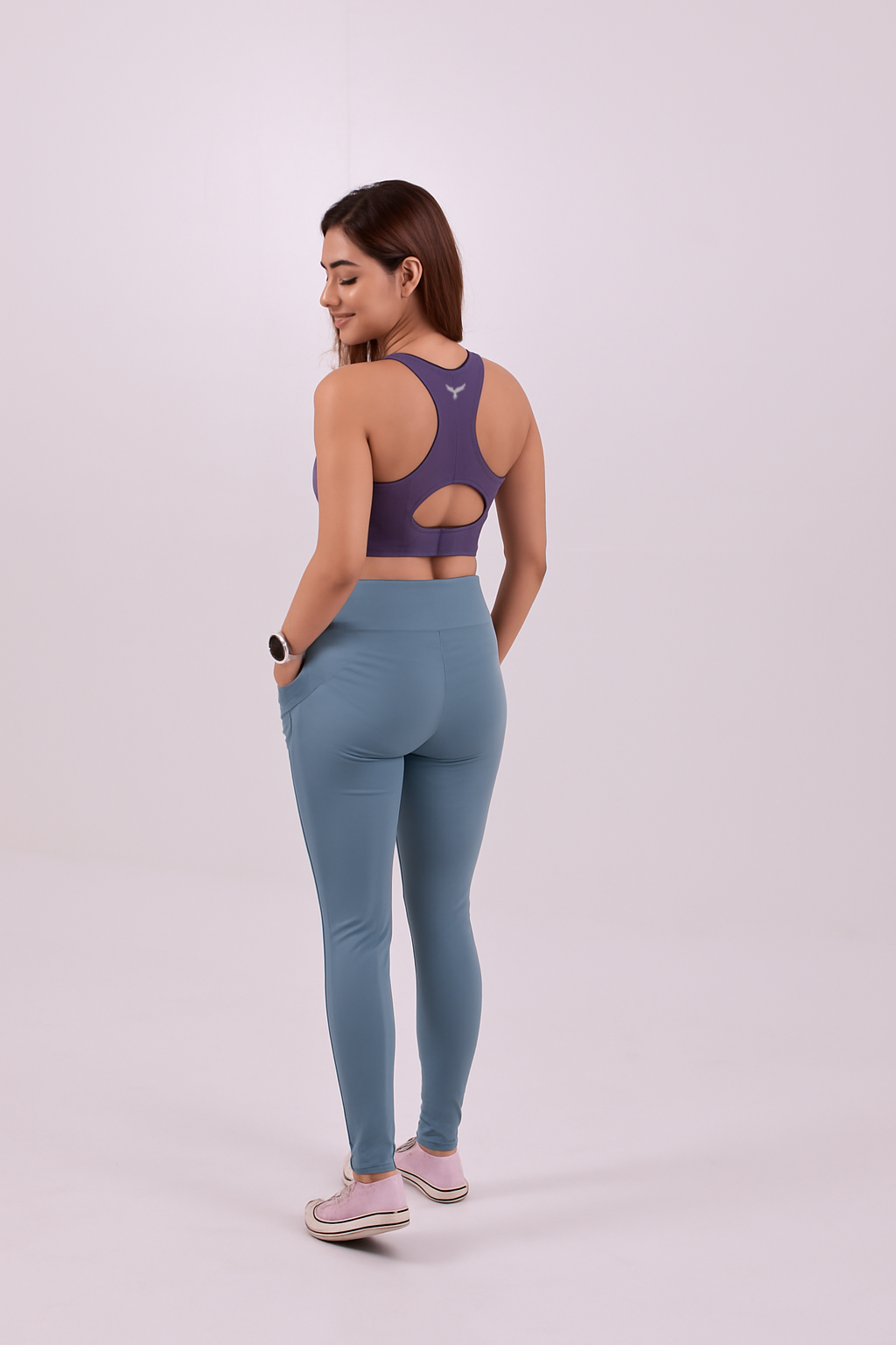 Yoga High Impact Sports Bra – Purple