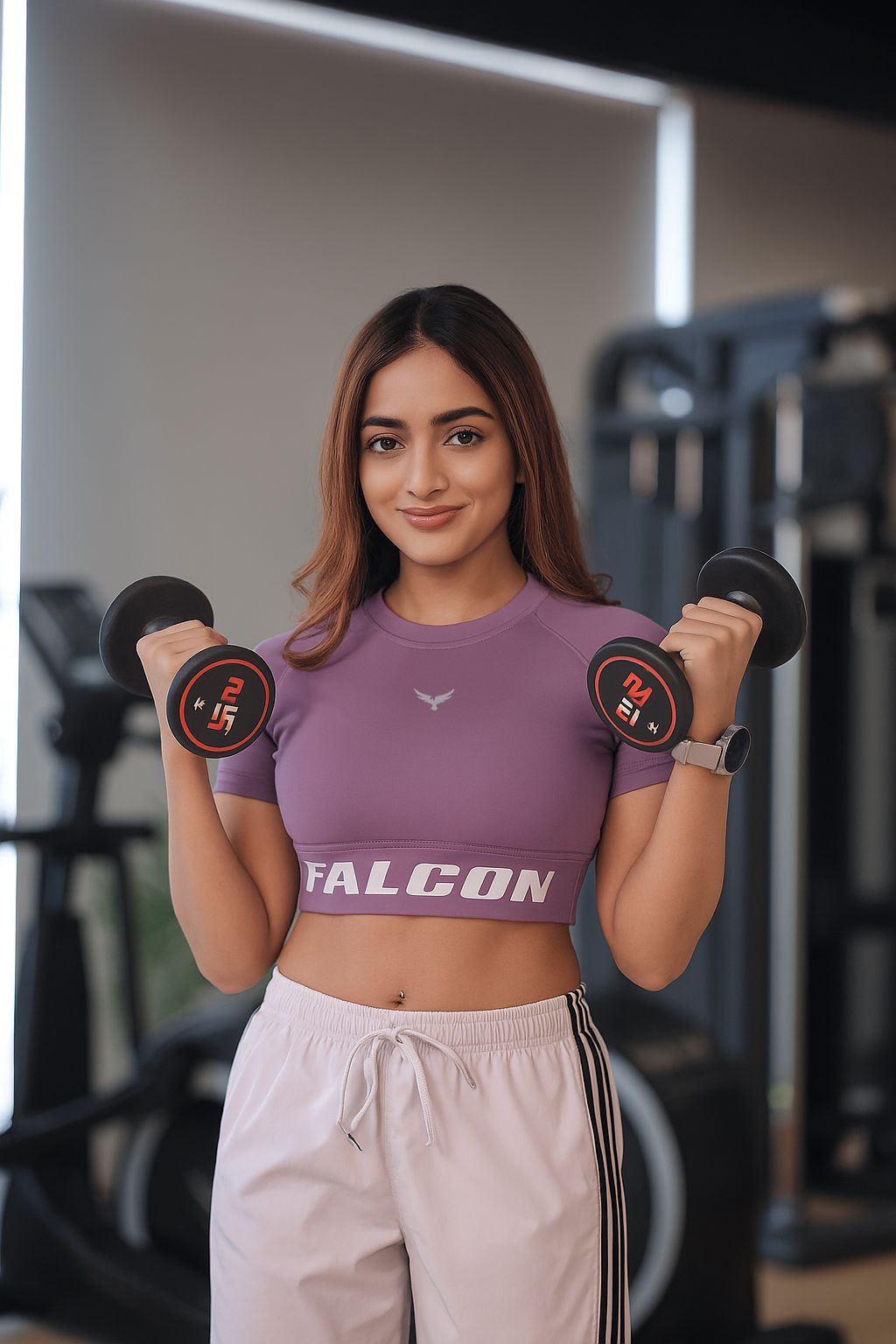 Falcon Crop Top Short Sleeve – Dusty Lavender
