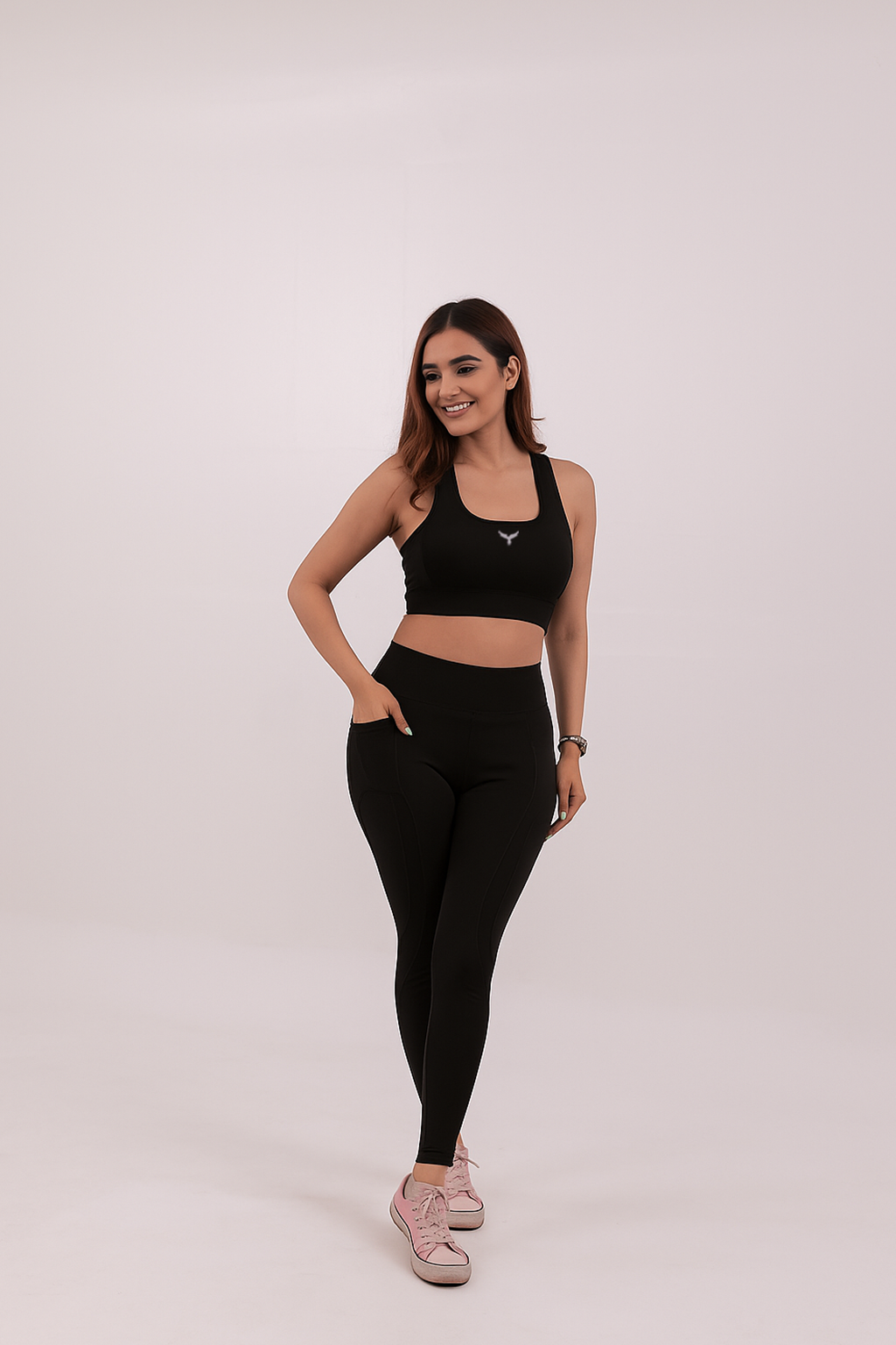 Yoga High Impact Sports Bra – Black