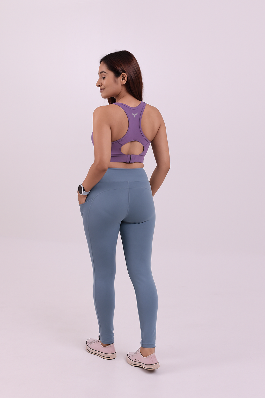 Yoga High Impact Sports Bra – Purple
