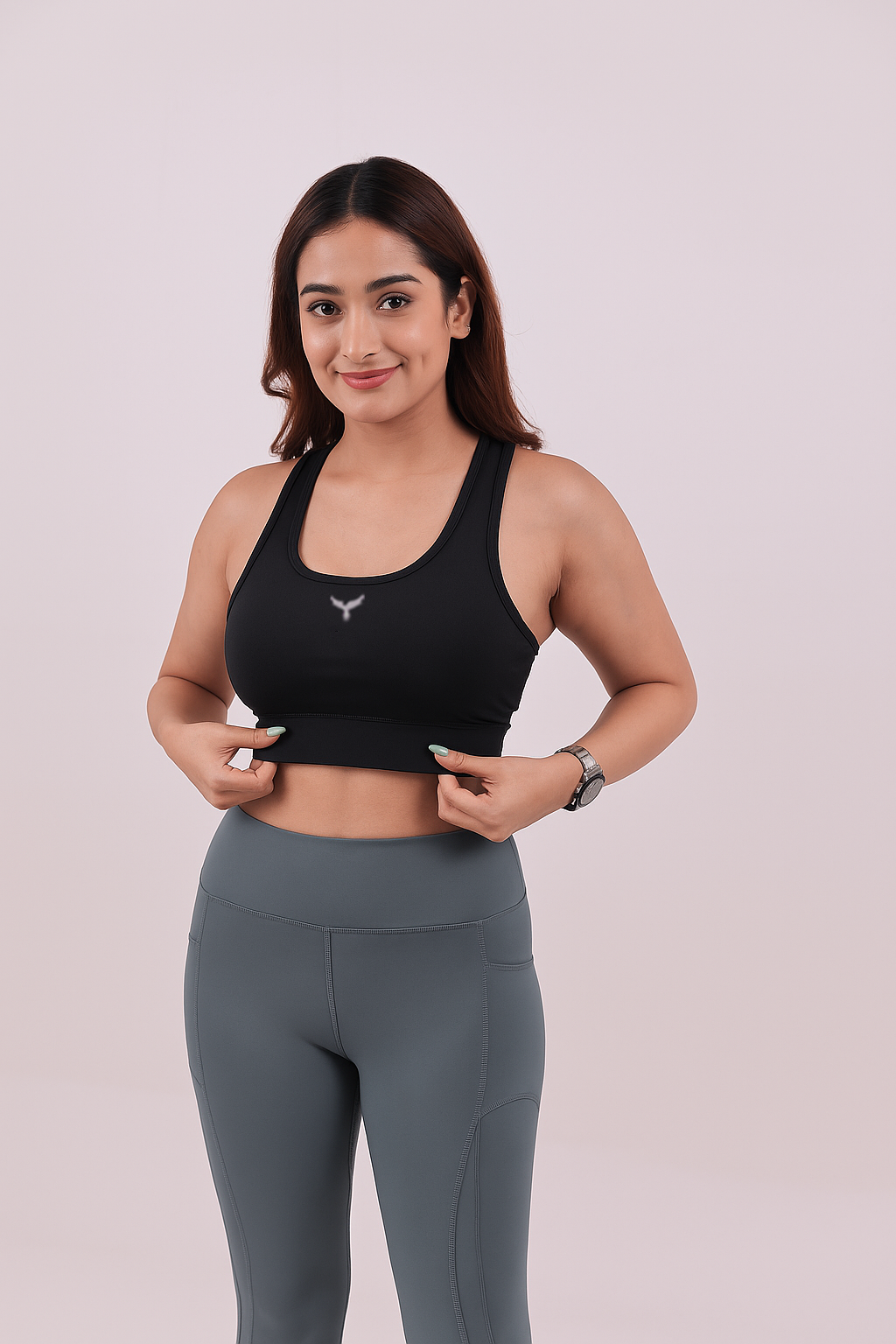 Yoga High Impact Sports Bra – Black
