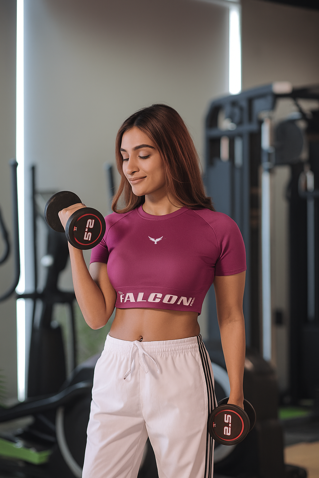 Falcon Crop Top Short Sleeve – Dark Purple
