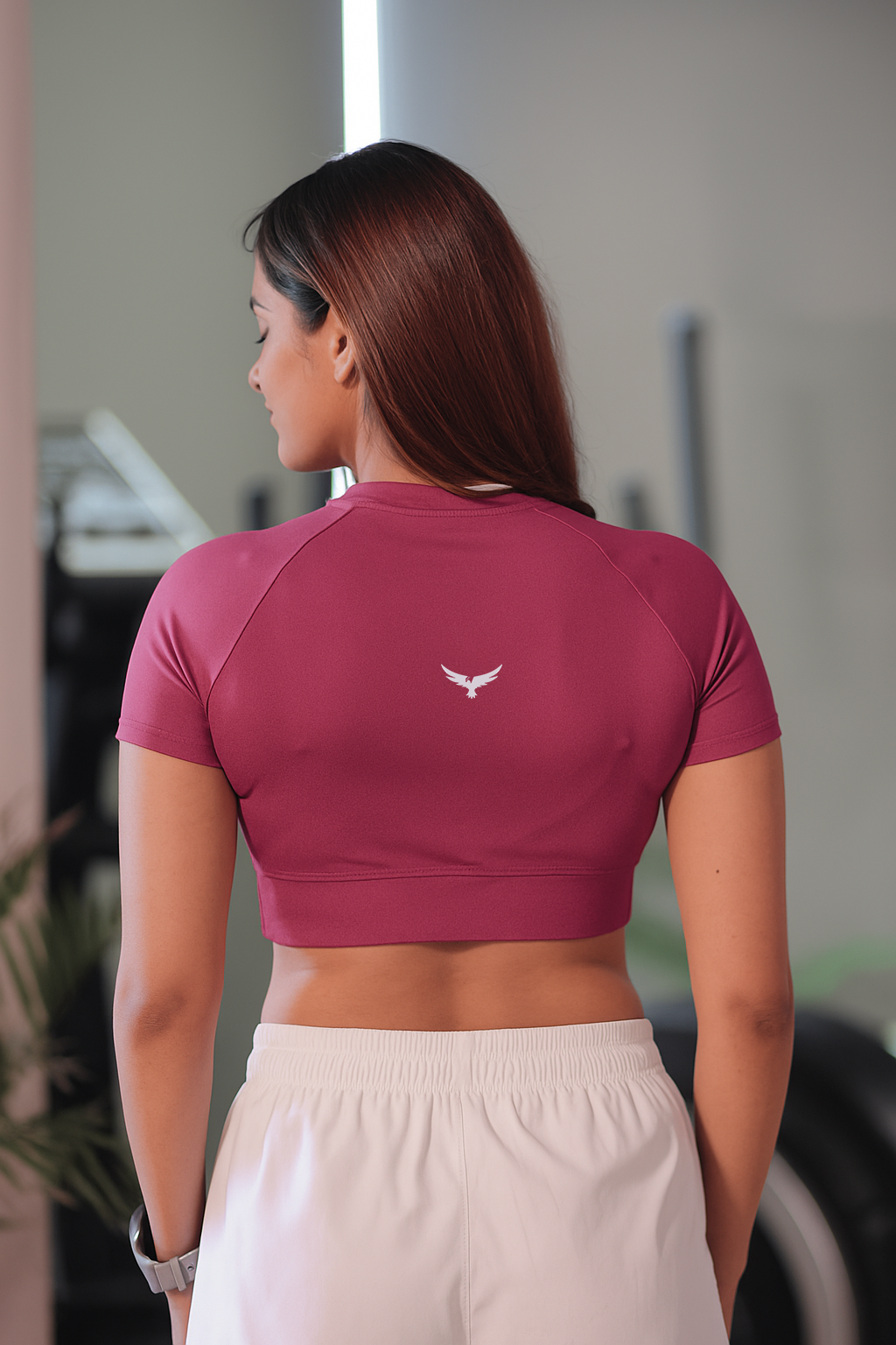 Falcon Crop Top Short Sleeve – Dark Purple