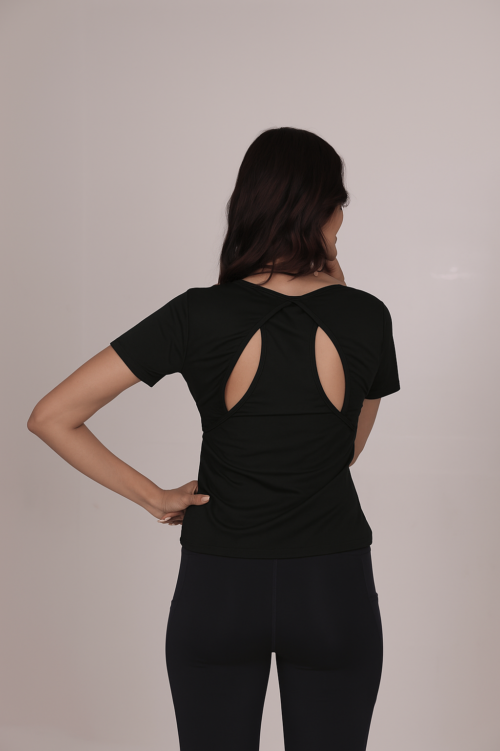 RACERBACK ATHLETIC T-SHIRT – BLACK