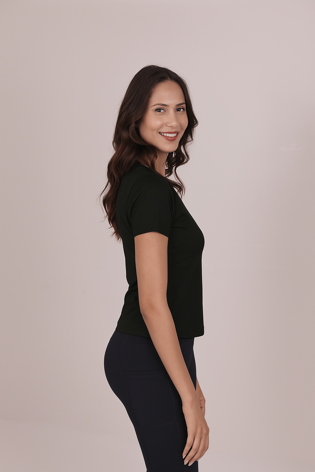 RACERBACK ATHLETIC T-SHIRT – BLACK