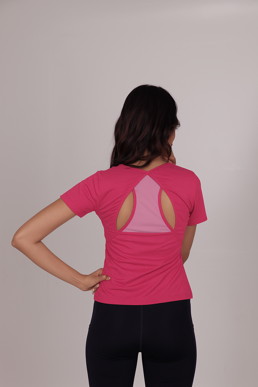 RACERBACK ATHLETIC T-SHIRT – HOT PINK