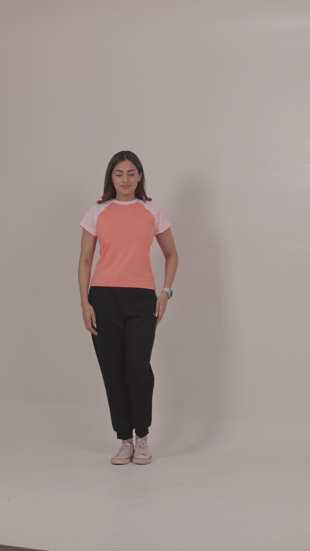 Combining Colour T-Shirt – Dark Orange & Light Orange