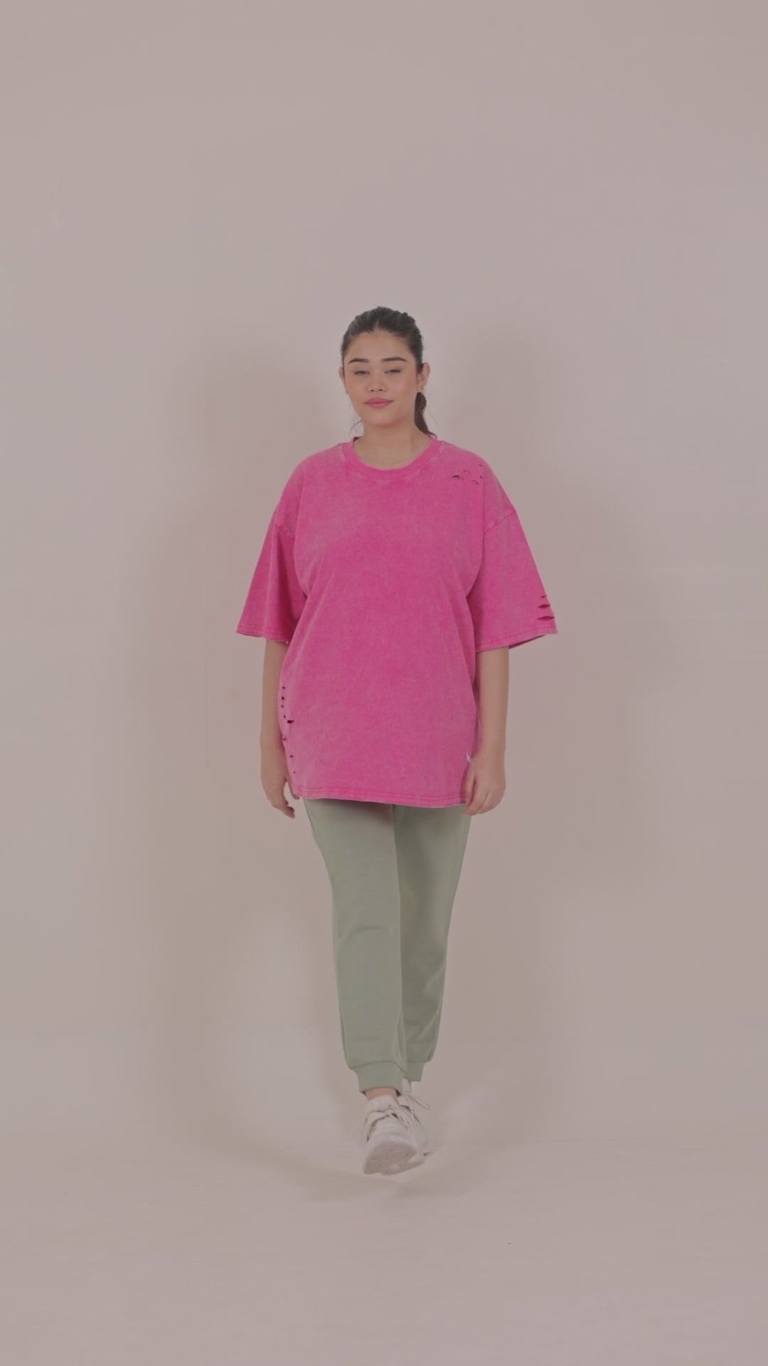 Women's Premium Oversize Joggers – Mint Green