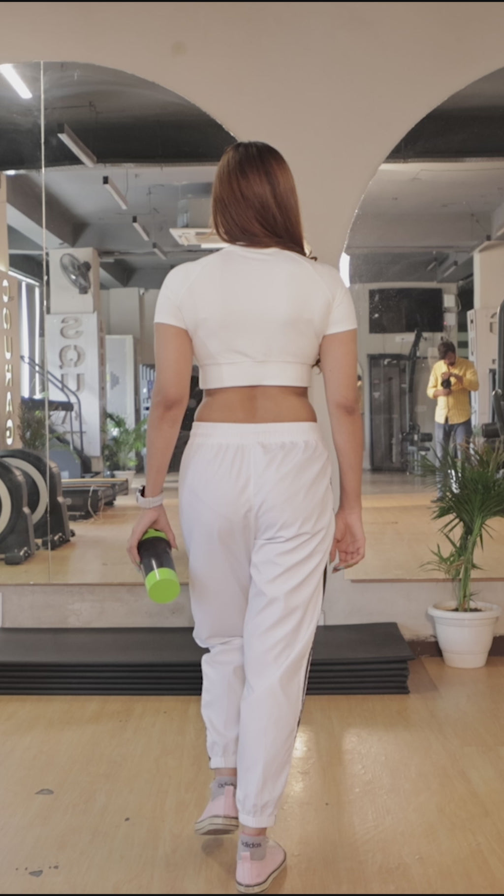 Falcon Crop Top Short Sleeve – White