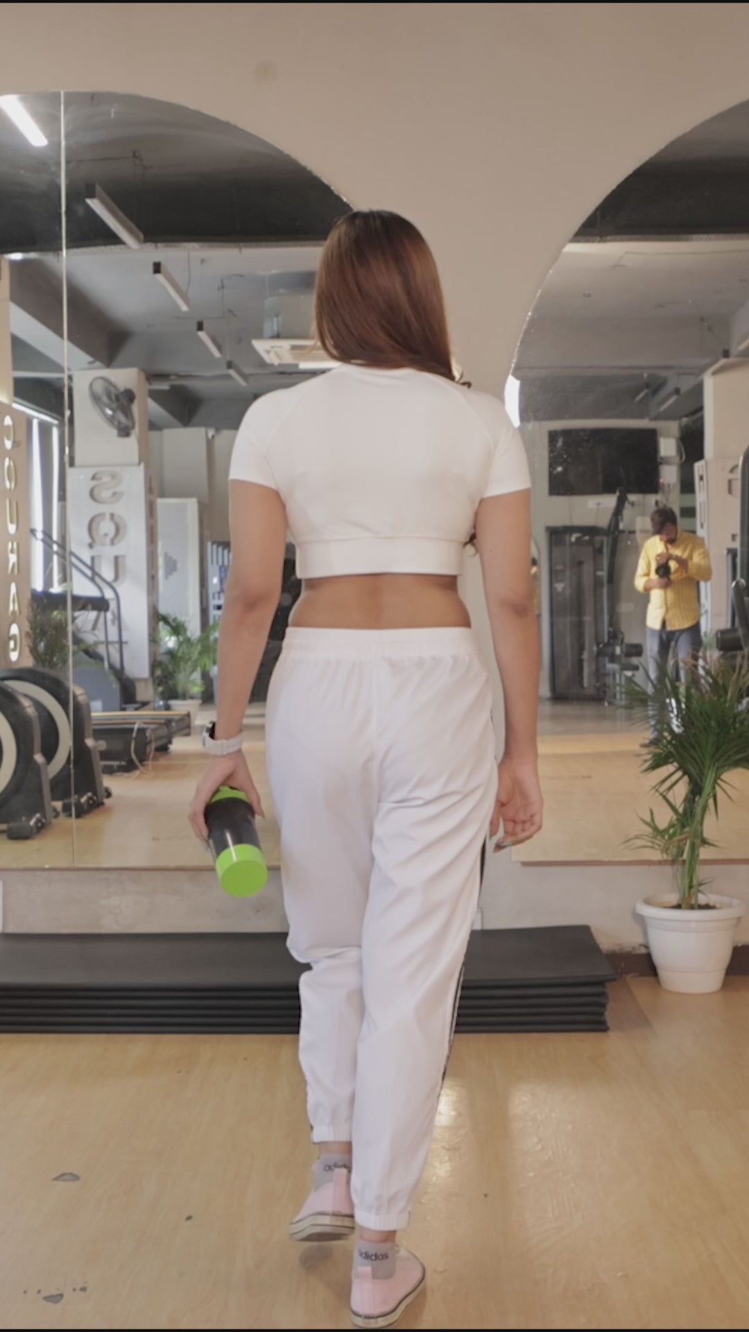 Falcon Crop Top Short Sleeve – White