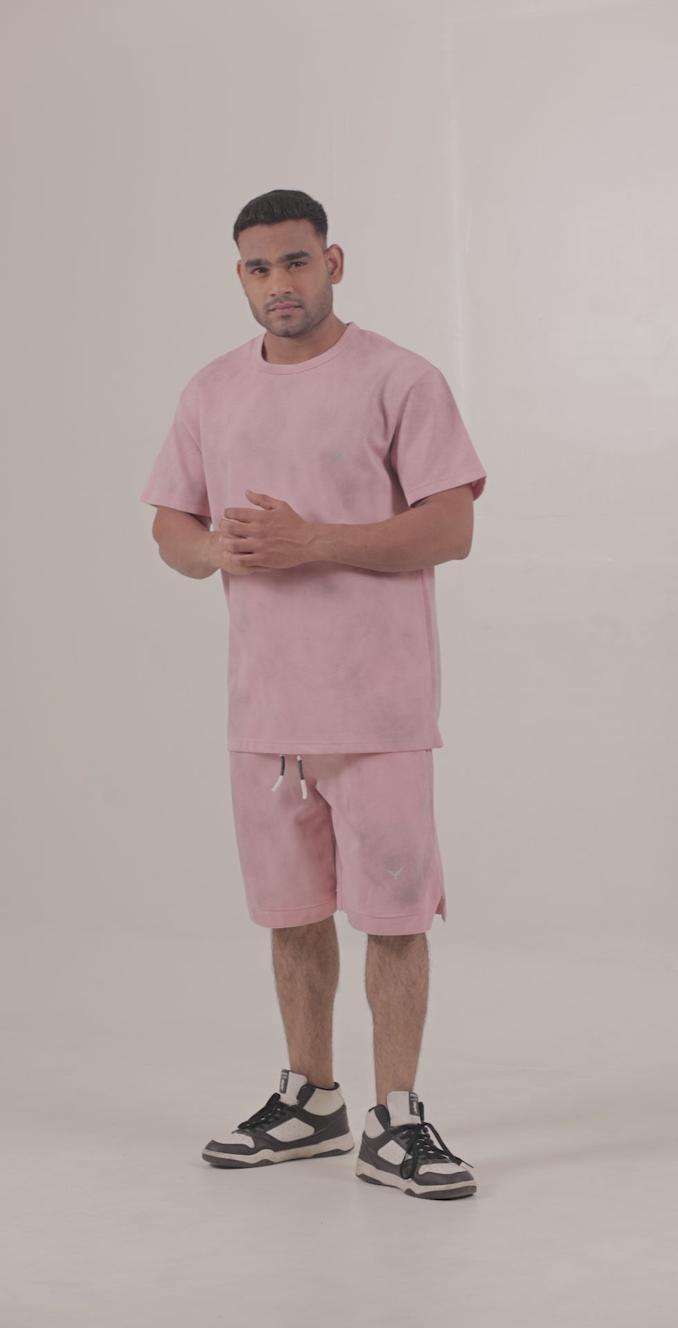 Men’s Tie-Dye T-Shirt – Peach (Poly-Cotton Blend)
