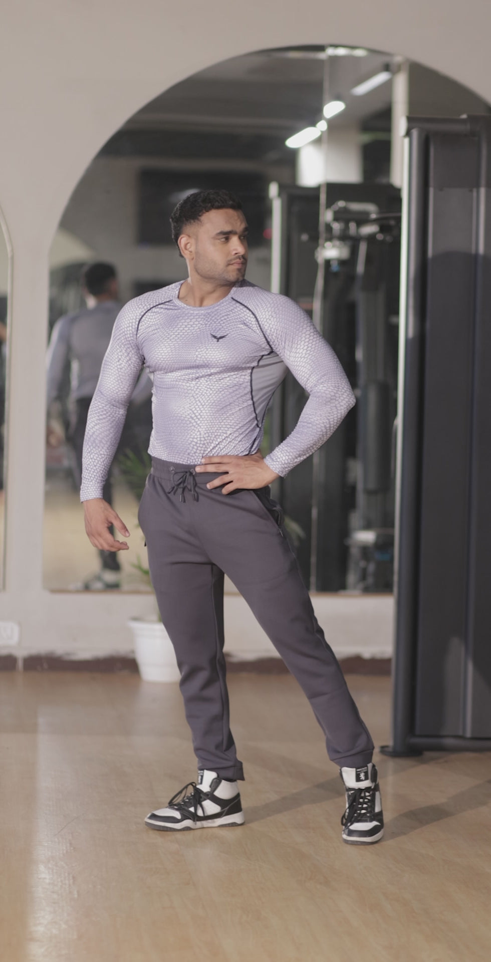 Men’s Compression Full Sleeves T-Shirt – Grey