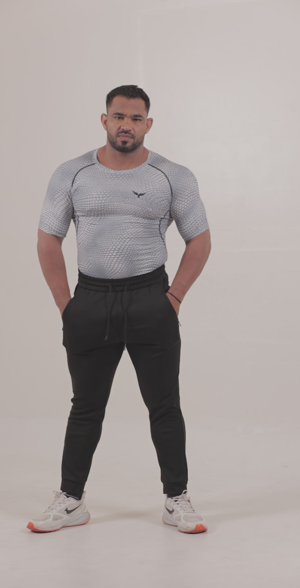 Men’s Slim Fit Breathable Sports Joggers – Black
