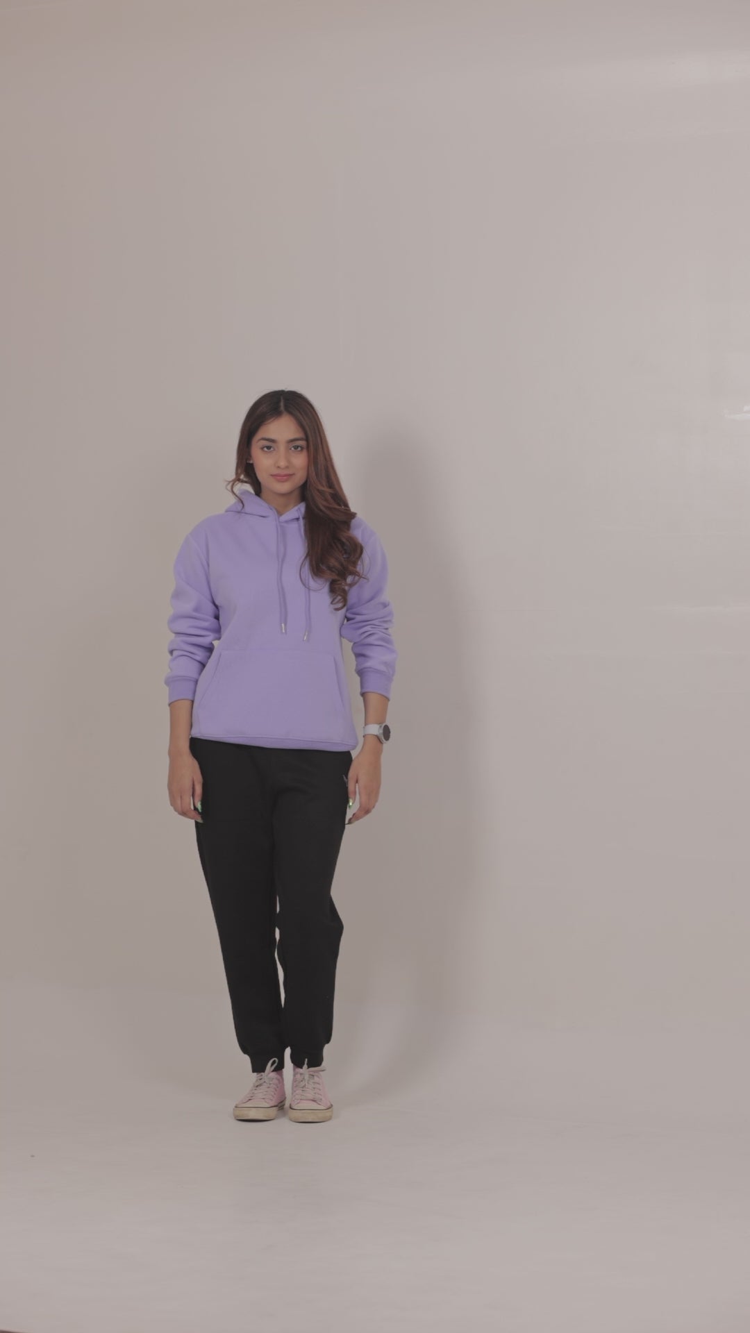Women's Jersey Cotton Hoodie – Purple