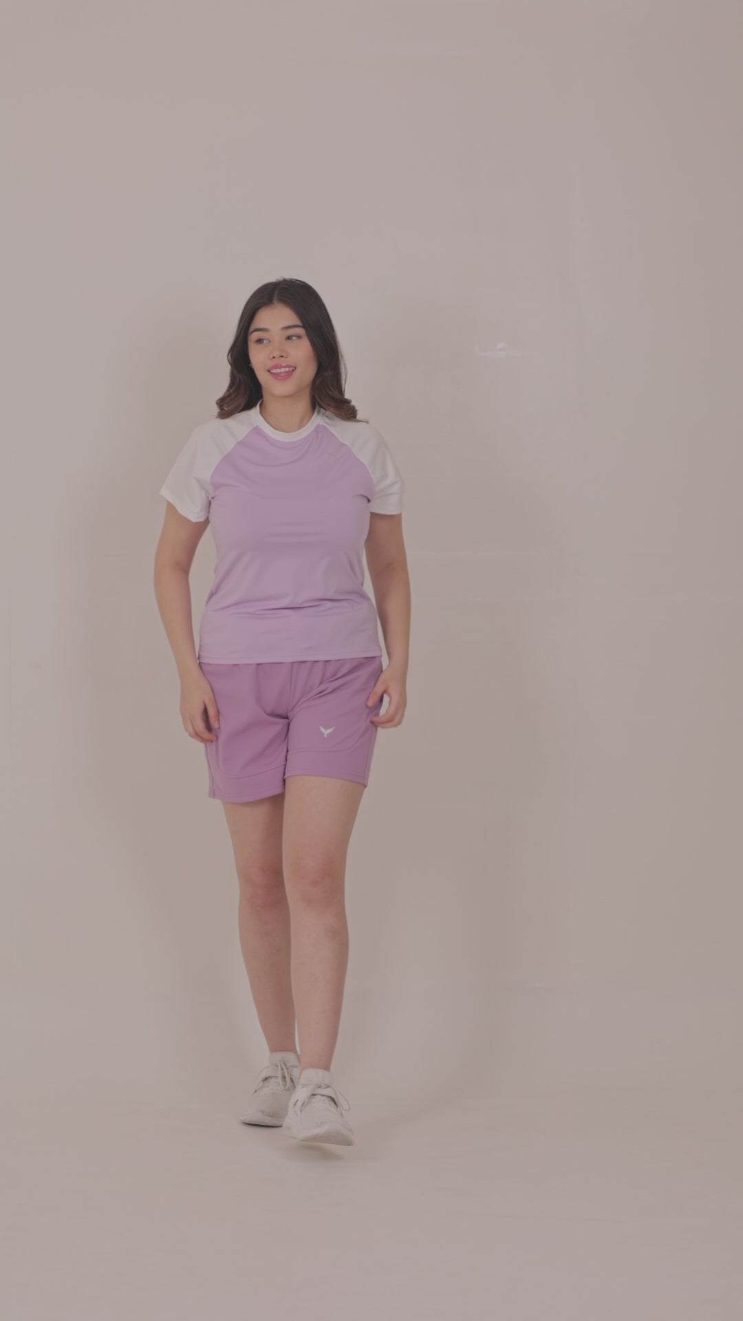 Combining Colour T-Shirt – Purple & White