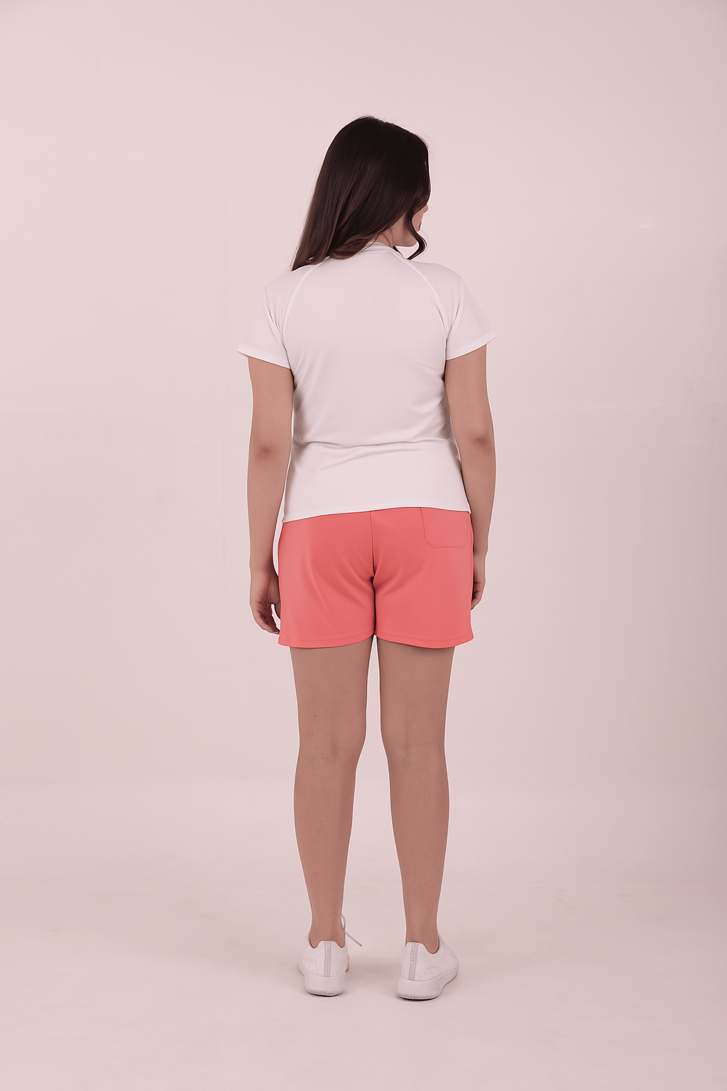 WOMEN'S REGULAR FIT SHORTS – SALMON PINK